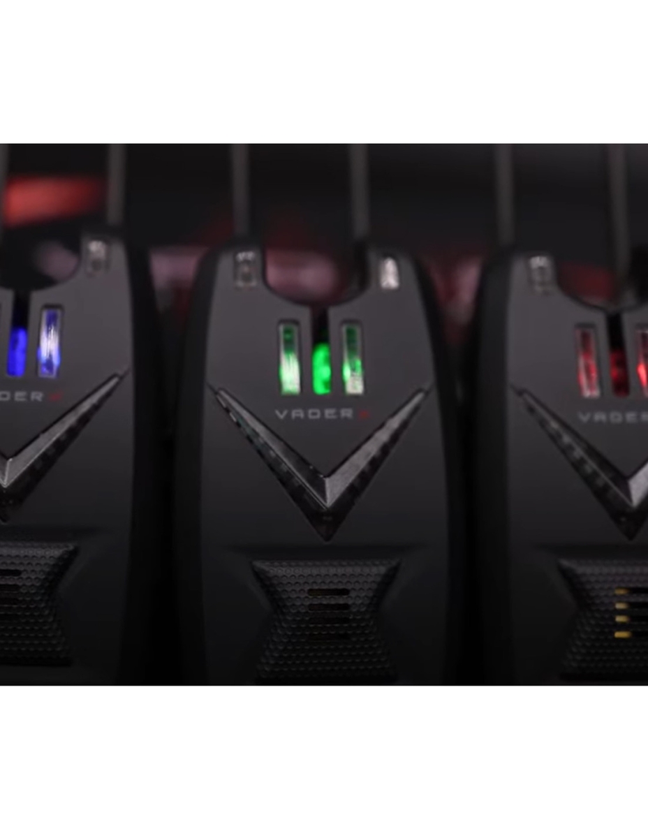 VADERX Bite Alarm Set 3+1 (Red/Green/Blue)